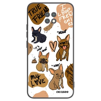 Picasee fekete szilikon tok az alábbi mobiltelefonokra Xiaomi Redmi Note 9T - Frenchies