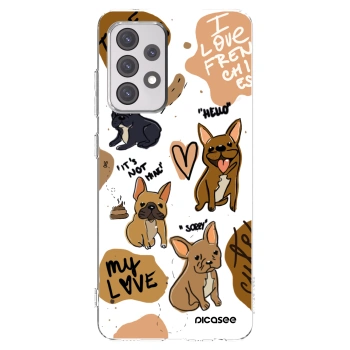 Picasee átlátszó szilikon tok az alábbi mobiltelefonokra Samsung Galaxy A52s 5G A528B - Frenchies
