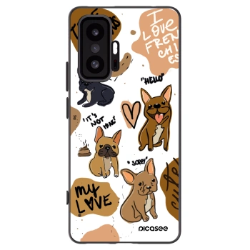 Picasee fekete szilikon tok az alábbi mobiltelefonokra Xiaomi 11T Pro - Frenchies