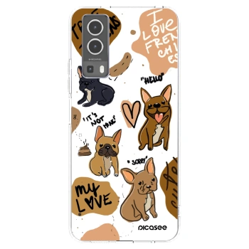 Picasee átlátszó szilikon tok az alábbi mobiltelefonokra Vivo Y72 5G - Frenchies