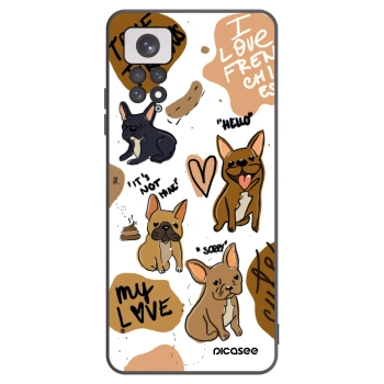 Picasee fekete szilikon tok az alábbi mobiltelefonokra Xiaomi Redmi Note 11 - Frenchies