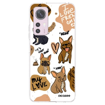 Picasee átlátszó szilikon tok az alábbi mobiltelefonokra Xiaomi 12 - Frenchies