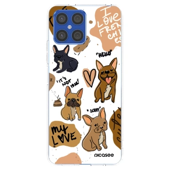 Picasee átlátszó szilikon tok az alábbi mobiltelefonokra Honor X8 4G - Frenchies