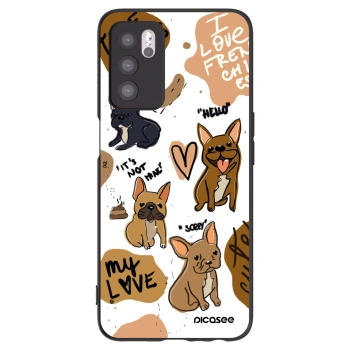 Picasee fekete szilikon tok az alábbi mobiltelefonokra OPPO A16 - Frenchies