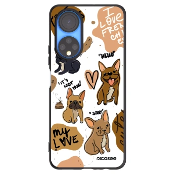 Picasee fekete szilikon tok az alábbi mobiltelefonokra Honor X7 - Frenchies