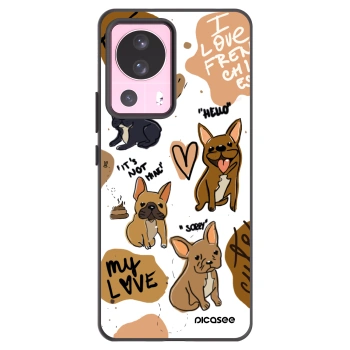 Picasee fekete szilikon tok az alábbi mobiltelefonokra Xiaomi 13 Lite - Frenchies