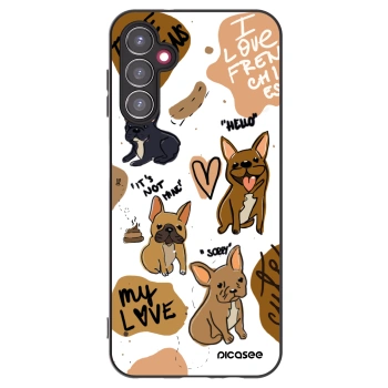 Picasee fekete szilikon tok az alábbi mobiltelefonokra Samsung Galaxy A14 5G A146P - Frenchies