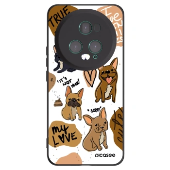 Picasee fekete szilikon tok az alábbi mobiltelefonokra Honor Magic5 Pro - Frenchies