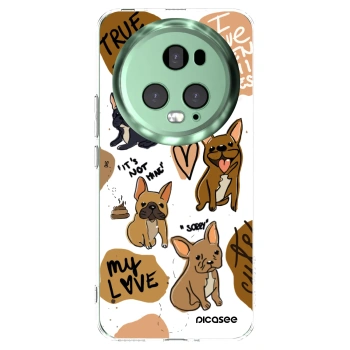 Picasee átlátszó szilikon tok az alábbi mobiltelefonokra Honor Magic5 Pro - Frenchies