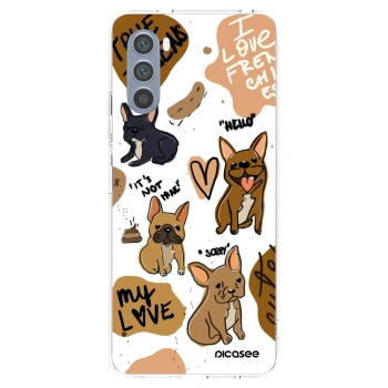 Picasee átlátszó szilikon tok az alábbi mobiltelefonokra Motorola Moto G62 - Frenchies