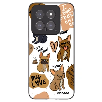 Picasee fekete szilikon tok az alábbi mobiltelefonokra Xiaomi 14 - Frenchies