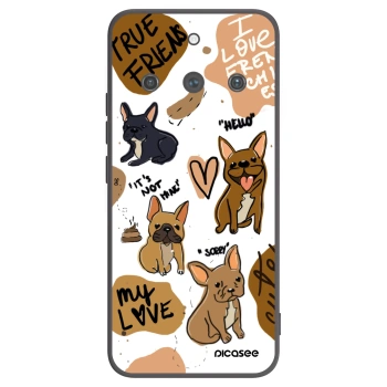 Picasee fekete szilikon tok az alábbi mobiltelefonokra Realme 11 Pro+ - Frenchies