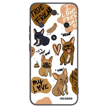 Picasee fekete szilikon tok az alábbi mobiltelefonokra Honor Magic6 Lite 5G - Frenchies