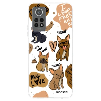 Picasee átlátszó szilikon tok az alábbi mobiltelefonokra Xiaomi Redmi Note 12 Pro 4G - Frenchies