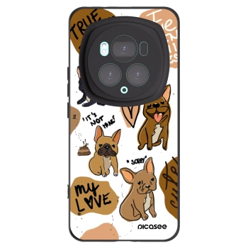 Picasee fekete szilikon tok az alábbi mobiltelefonokra Honor Magic6 Pro - Frenchies