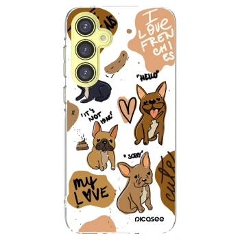 Picasee átlátszó szilikon tok az alábbi mobiltelefonokra Samsung Galaxy A35 5G A356B - Frenchies
