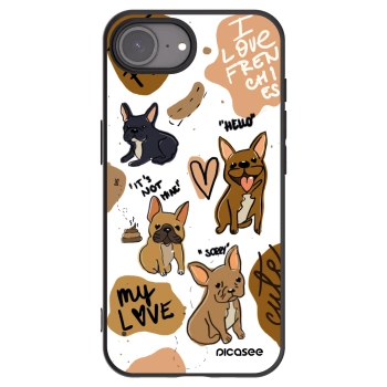 Picasee fekete szilikon tok az alábbi mobiltelefonokra Apple iPhone 16e - Frenchies