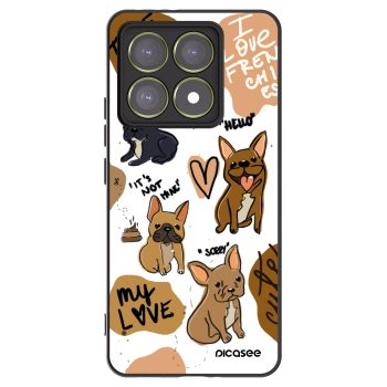 Picasee fekete szilikon tok az alábbi mobiltelefonokra Xiaomi 14T - Frenchies