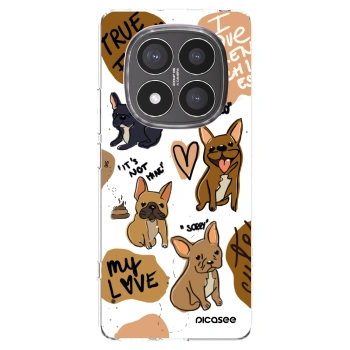 Picasee átlátszó szilikon tok az alábbi mobiltelefonokra Xiaomi Redmi Note 14 Pro+ 5G - Frenchies