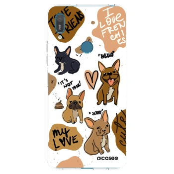 Picasee átlátszó szilikon tok az alábbi mobiltelefonokra Huawei Y7 2019 - Frenchies