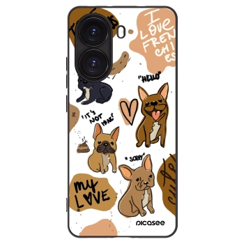 Picasee fekete szilikon tok az alábbi mobiltelefonokra Xiaomi Poco X7 Pro 5G - Frenchies