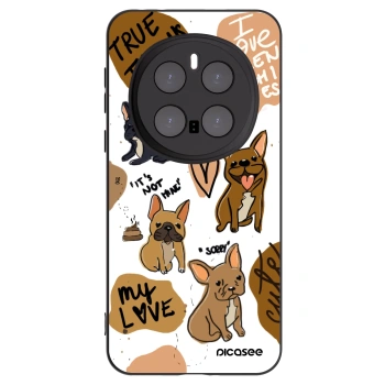 Picasee fekete szilikon tok az alábbi mobiltelefonokra Honor Magic7 Pro 5G - Frenchies