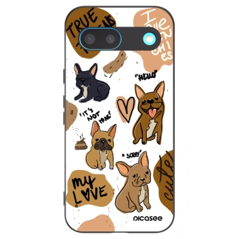 Picasee fekete szilikon tok az alábbi mobiltelefonokra Google Pixel 8 - Frenchies