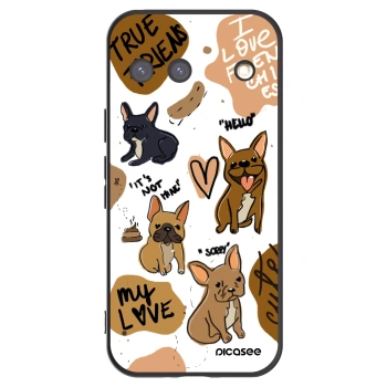 Picasee fekete szilikon tok az alábbi mobiltelefonokra Google Pixel 9 - Frenchies