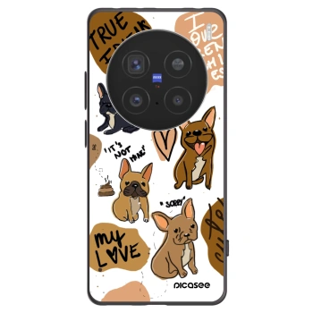 Picasee fekete szilikon tok az alábbi mobiltelefonokra Vivo X200 Pro - Frenchies