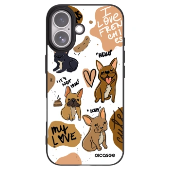 Picasee fekete szilikon tok az alábbi mobiltelefonokra Apple iPhone 17 - Frenchies