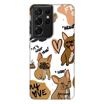 Picasee Fashion Case Samsung Galaxy S21 Ultra 5G G998B - Frenchies