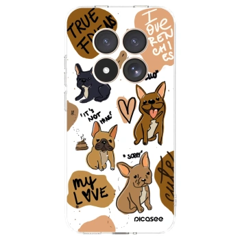 Picasee átlátszó szilikon tok az alábbi mobiltelefonokra Xiaomi Redmi Note 15 Pro 4G - Frenchies