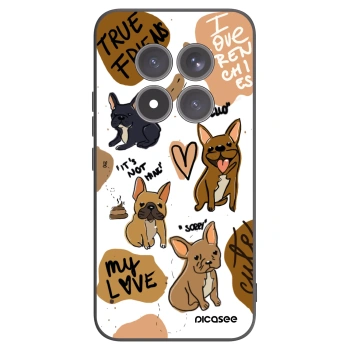 Picasee fekete szilikon tok az alábbi mobiltelefonokra Xiaomi Redmi Note 15 Pro+ - Frenchies