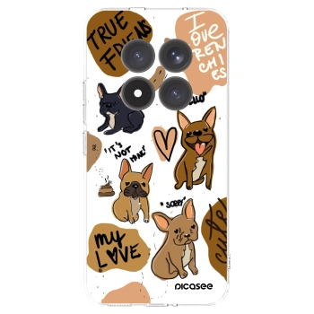 Picasee átlátszó szilikon tok az alábbi mobiltelefonokra Xiaomi Redmi Note 15 Pro+ - Frenchies