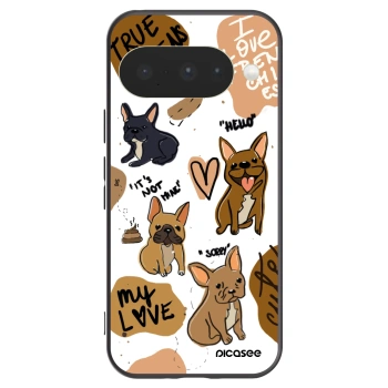 Picasee fekete szilikon tok az alábbi mobiltelefonokra Google Pixel 10 - Frenchies