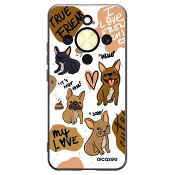 Picasee fekete szilikon tok az alábbi mobiltelefonokra Honor Magic8 Lite 5G - Frenchies