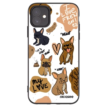 Picasee fekete szilikon tok az alábbi mobiltelefonokra Apple iPhone 11 - Frenchies