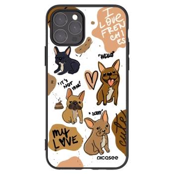 Picasee fekete szilikon tok az alábbi mobiltelefonokra Apple iPhone 11 Pro - Frenchies