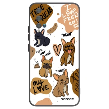 Picasee fekete szilikon tok az alábbi mobiltelefonokra Huawei Nova 5T - Frenchies