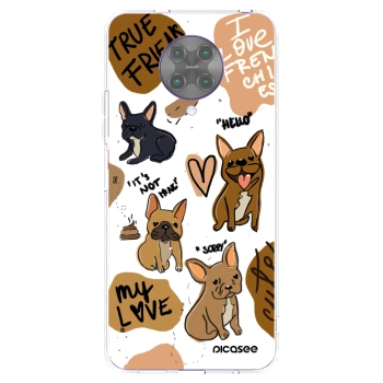 Picasee átlátszó szilikon tok az alábbi mobiltelefonokra Xiaomi Poco F2 Pro - Frenchies