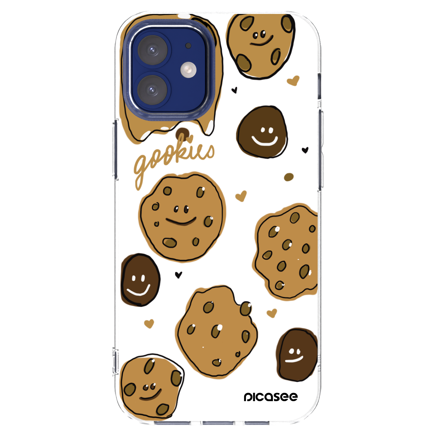 Picasee átlátszó szilikon tok az alábbi mobiltelefonokra Apple iPhone 12 mini - Gookies