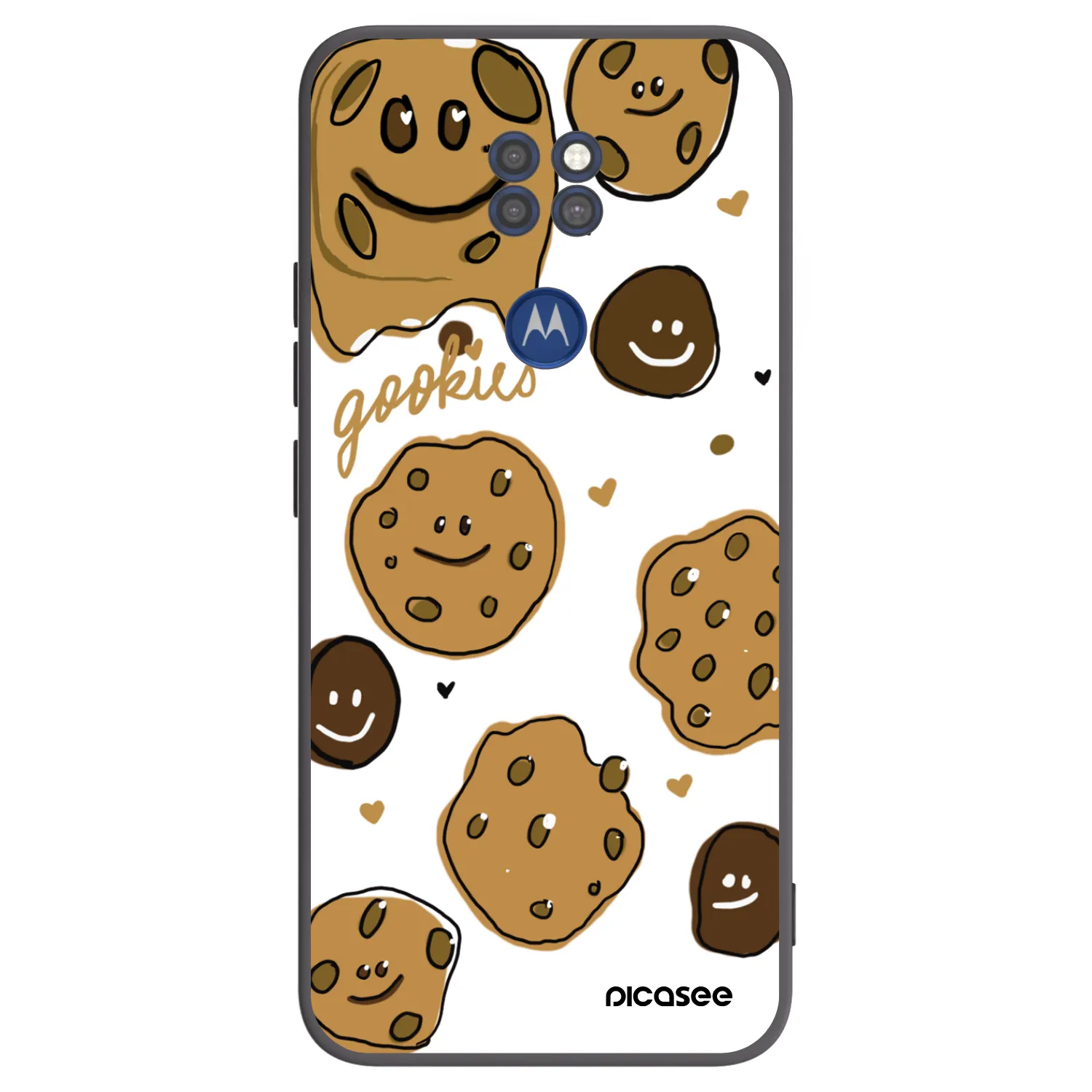 Picasee fekete szilikon tok az alábbi mobiltelefonokra Motorola Moto G9 Play - Gookies