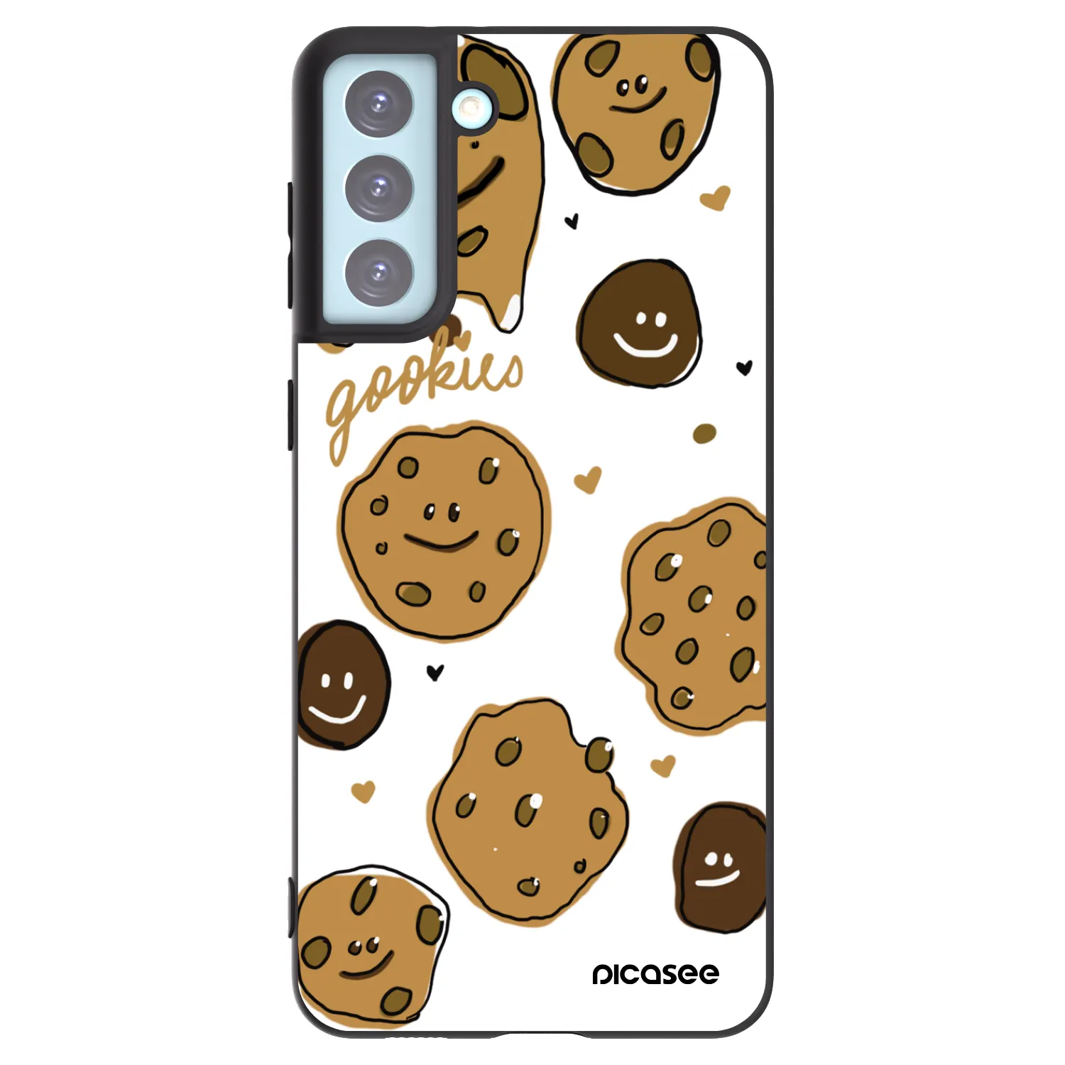 Picasee fekete szilikon tok az alábbi mobiltelefonokra Samsung Galaxy S21+ 5G G996F - Gookies