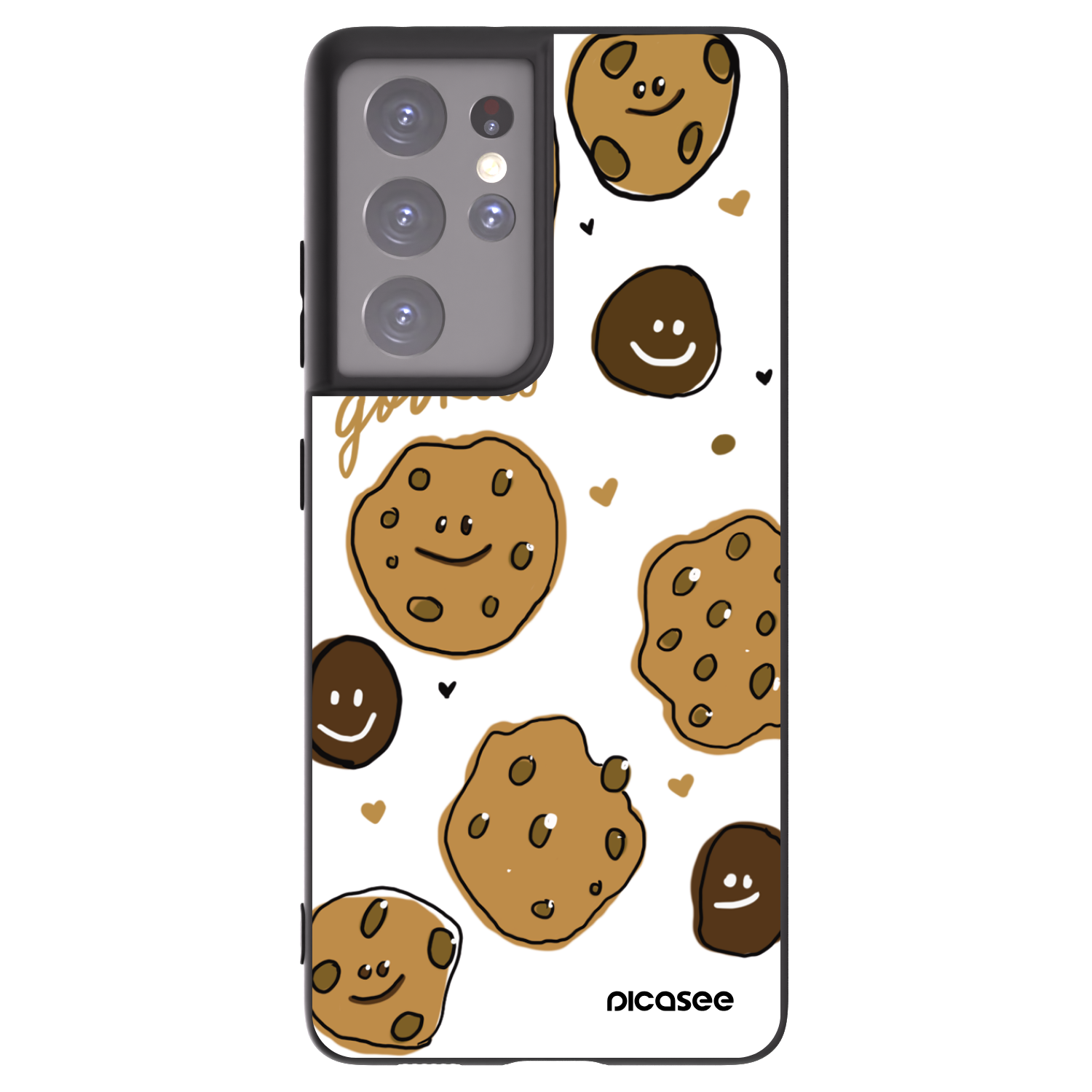Picasee fekete szilikon tok az alábbi mobiltelefonokra Samsung Galaxy S21 Ultra 5G G998B - Gookies