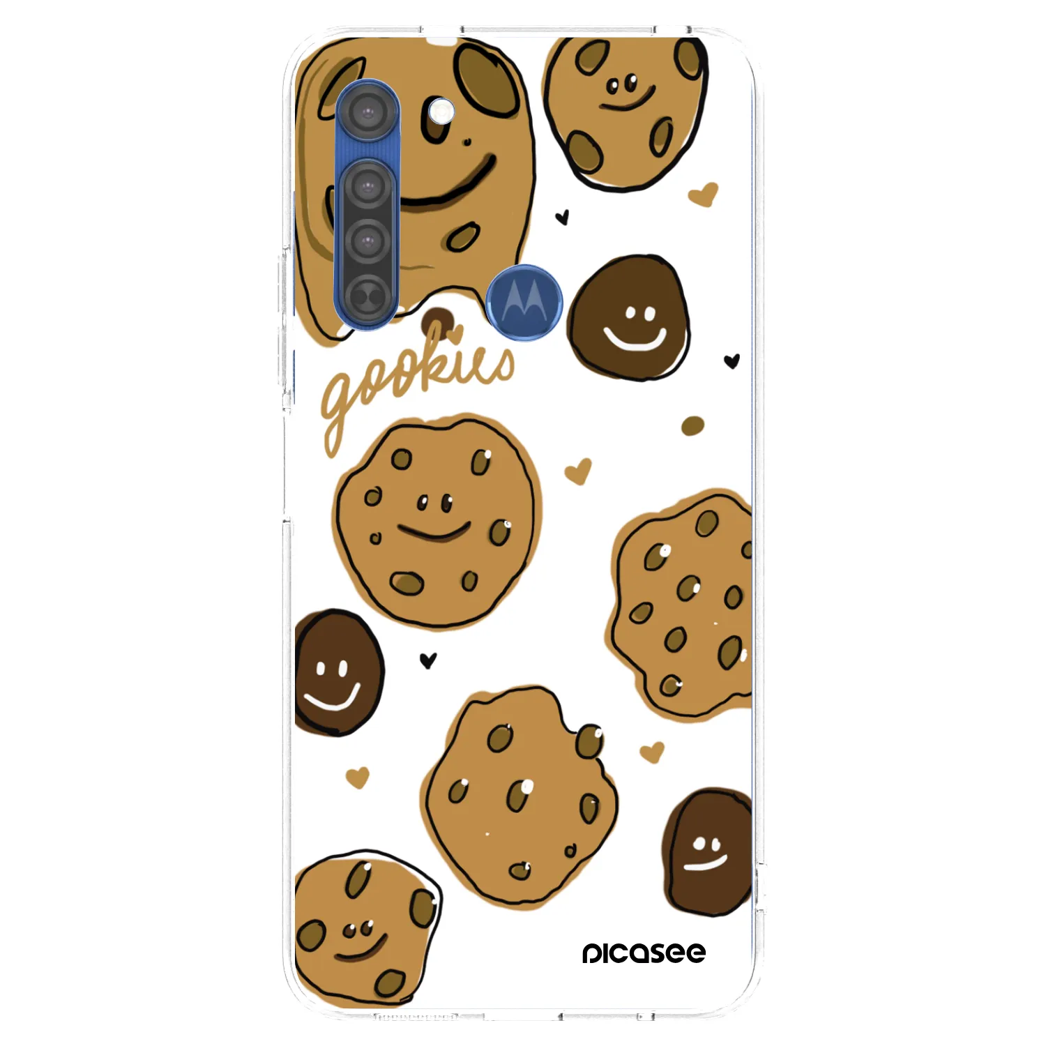 Picasee átlátszó szilikon tok az alábbi mobiltelefonokra Motorola Moto G8 - Gookies
