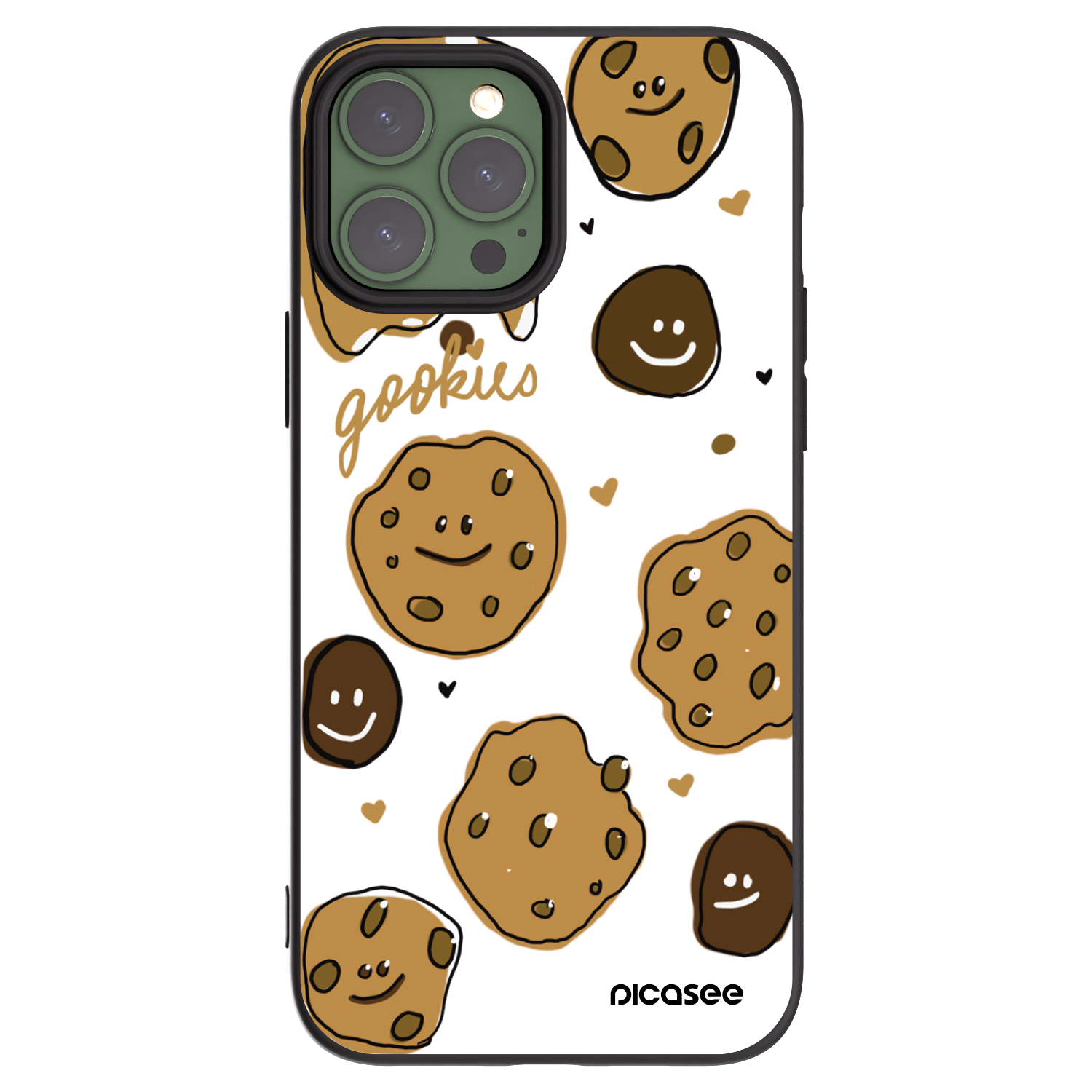Picasee fekete szilikon tok az alábbi mobiltelefonokra Apple iPhone 13 Pro Max - Gookies