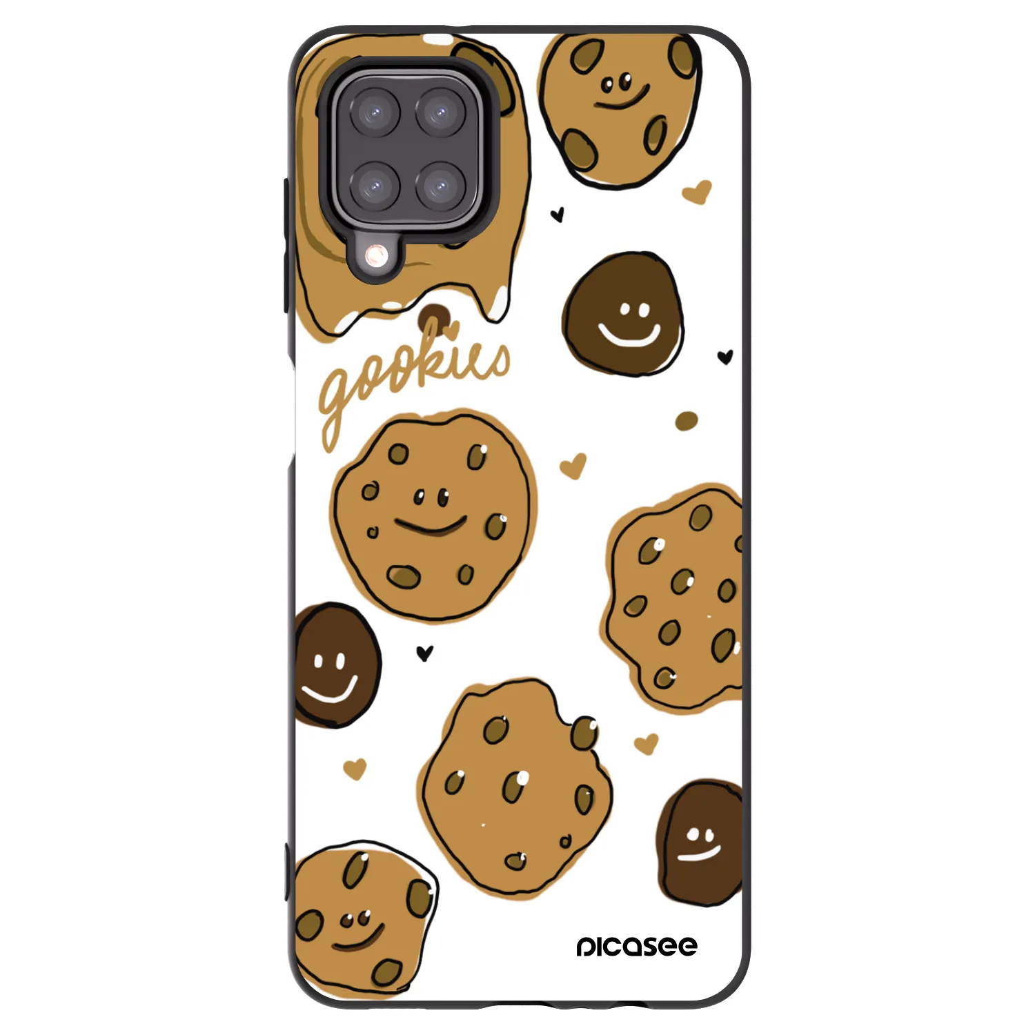 Picasee fekete szilikon tok az alábbi mobiltelefonokra Samsung Galaxy M12 M127F - Gookies