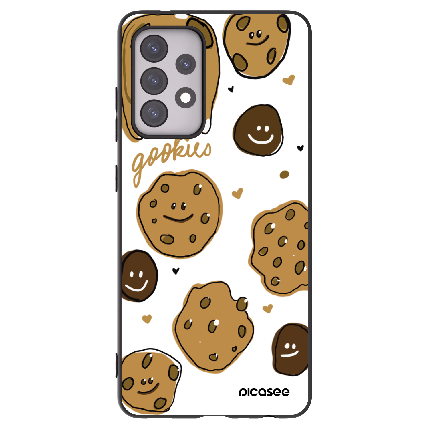 Picasee fekete szilikon tok az alábbi mobiltelefonokra Samsung Galaxy A52s 5G A528B - Gookies