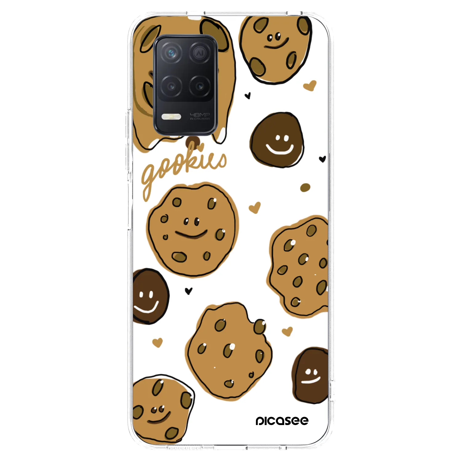 Picasee átlátszó szilikon tok az alábbi mobiltelefonokra Realme 8 5G - Gookies