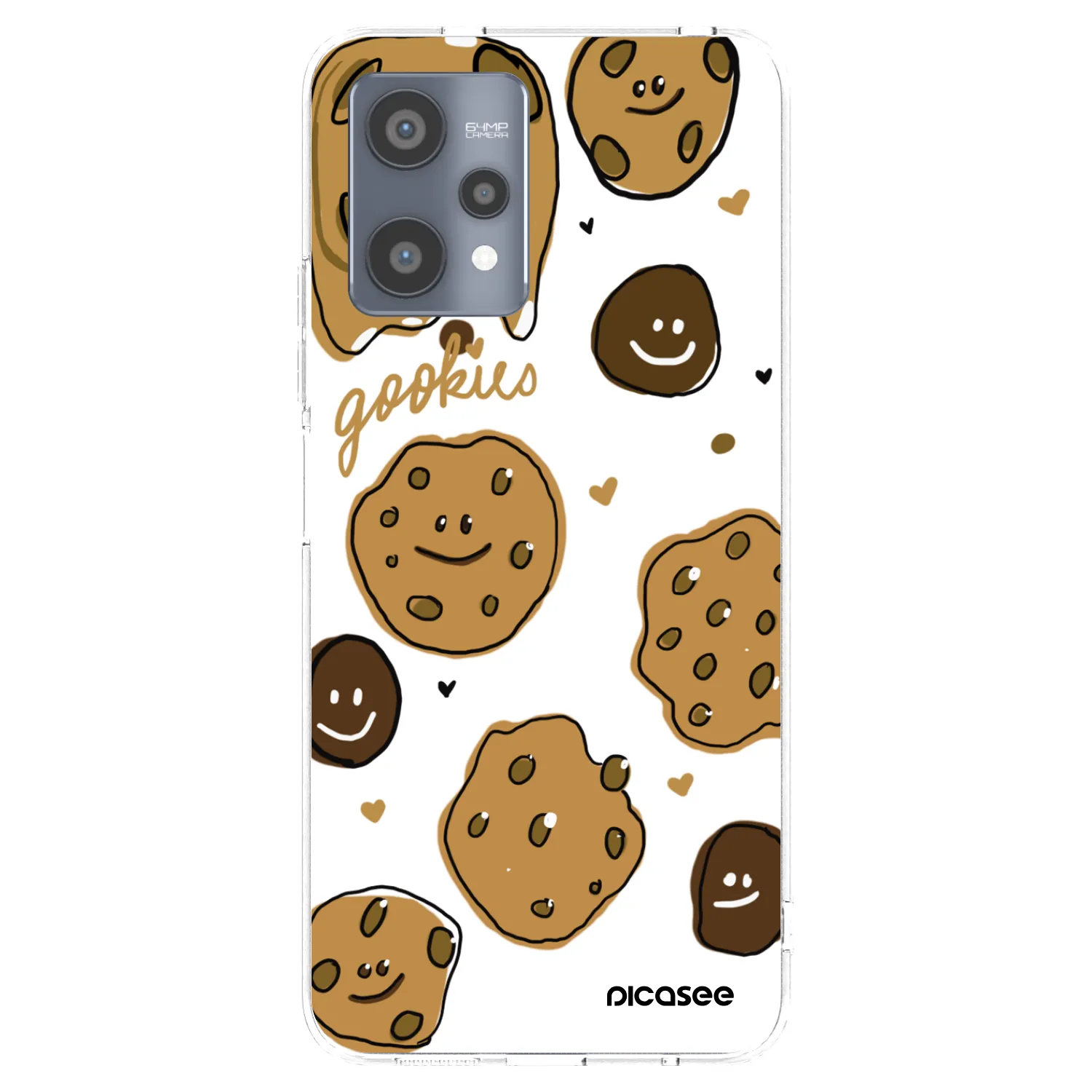 Picasee átlátszó szilikon tok az alábbi mobiltelefonokra Realme 9 Pro 5G - Gookies